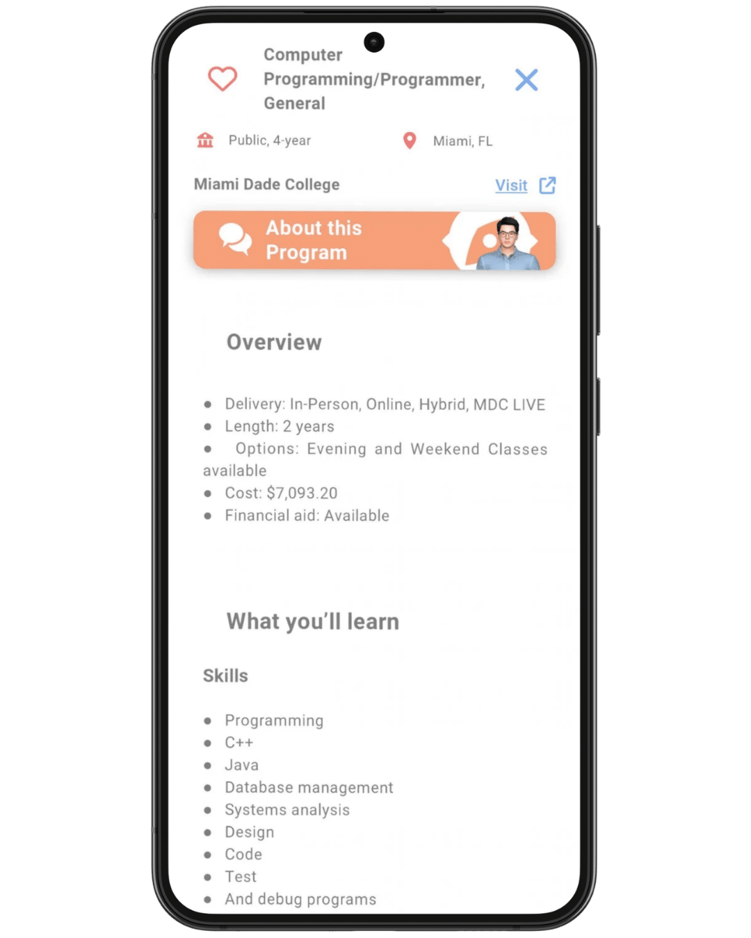Discuss Florida Programs